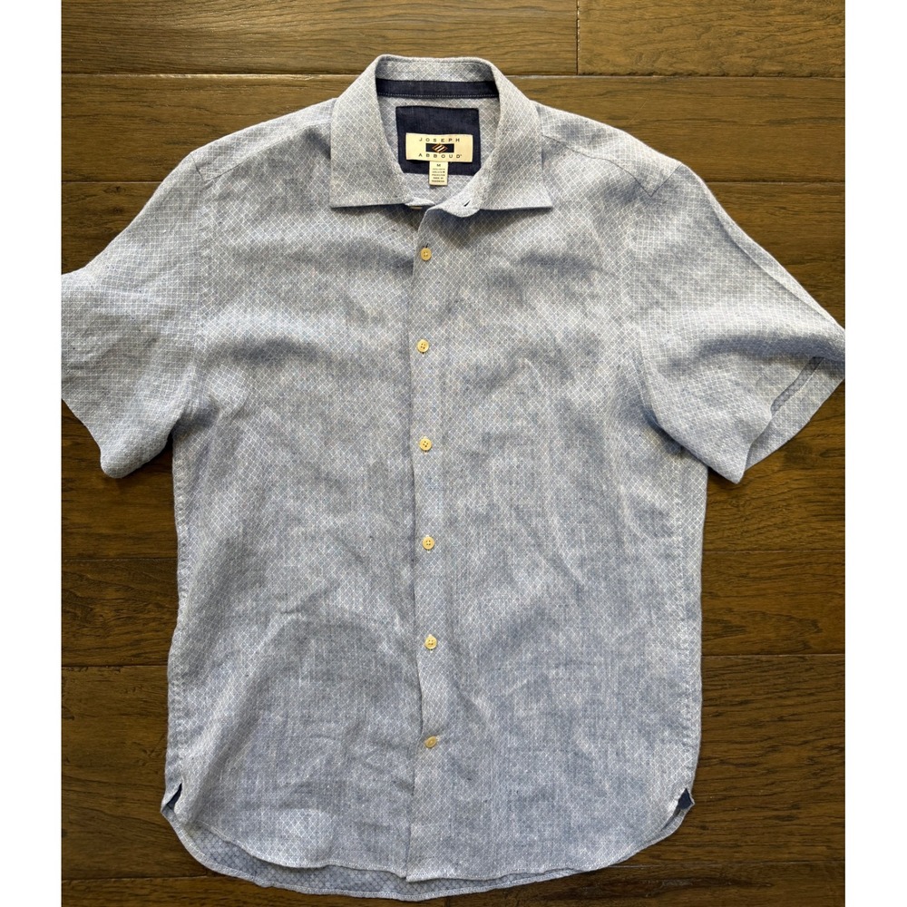 Joseph Abboud Men's Short Sleeve Button-Up Shirt Medium